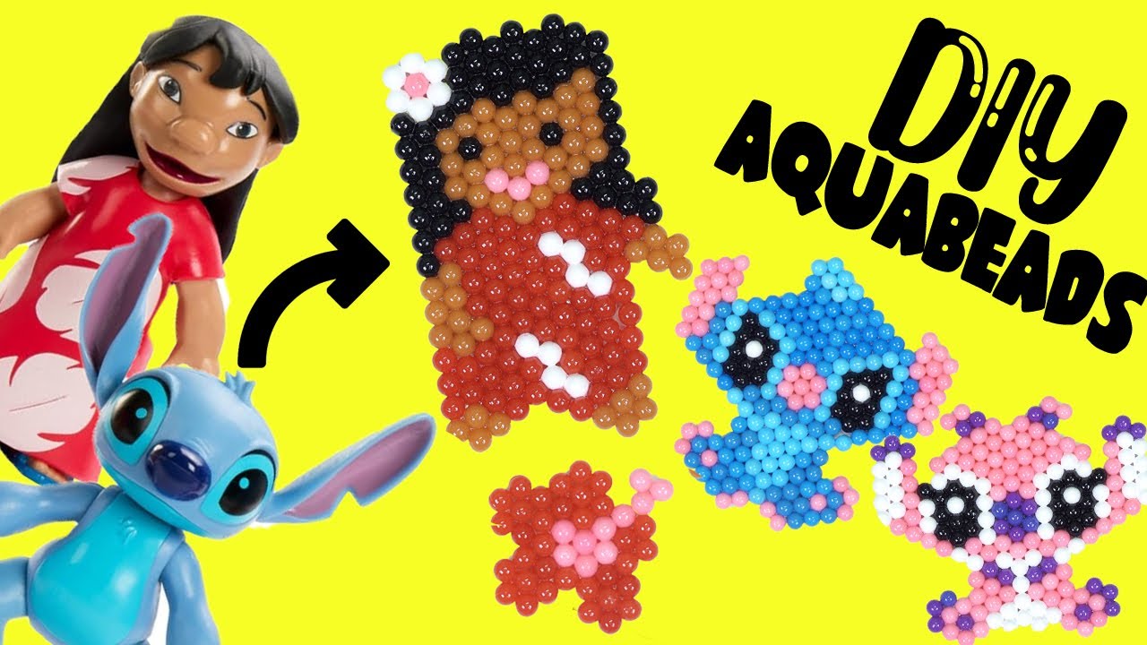 Lilo and Stitch Movie DIY Aquabeads Craft Activity kit with Dolls!