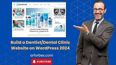 Build a Dentist/Dental Clinic Website on WordPress 2024 | WordPress Tutorial 2024