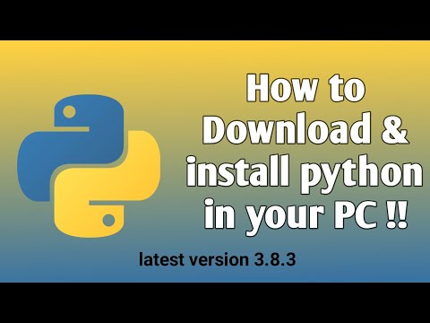 How to Download & Install Python in your PC | Latest version 3.8.3 | TechMahasay