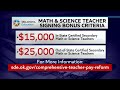Oklahoma State Superintendent announces signing bonus for math and science teachers