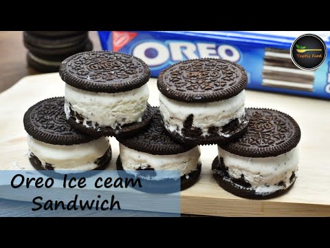 Homemade Oreo Ice cream sandwich  | Quick Easy Oreo Ice Cream sandwich