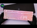 [4K-ASMR] Unboxing Aukey Gaming Keyboard Tactile Blue Switches. 언박싱 Aukey 키보드 청축