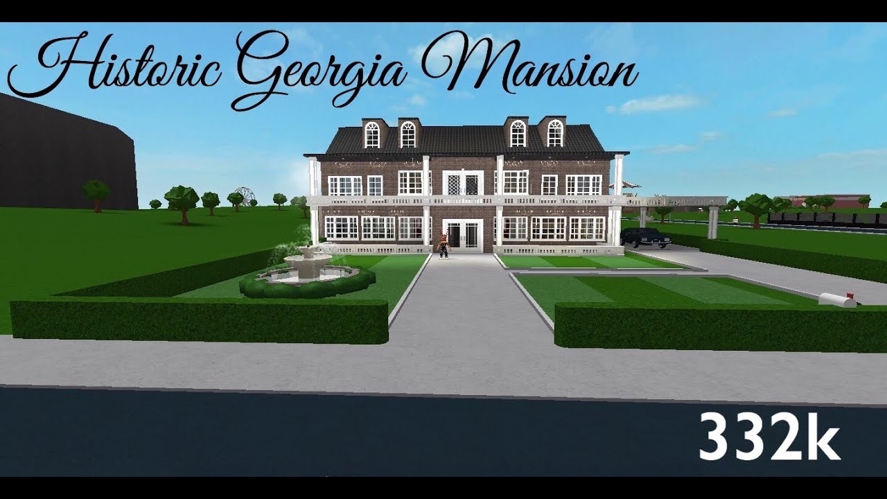 Roblox Bloxburg Georgian Family Mansion - get roebucks com