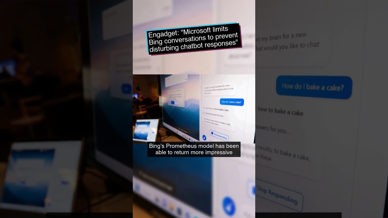 Microsoft limits Bing conversations to prevent disturbing chatbot responses