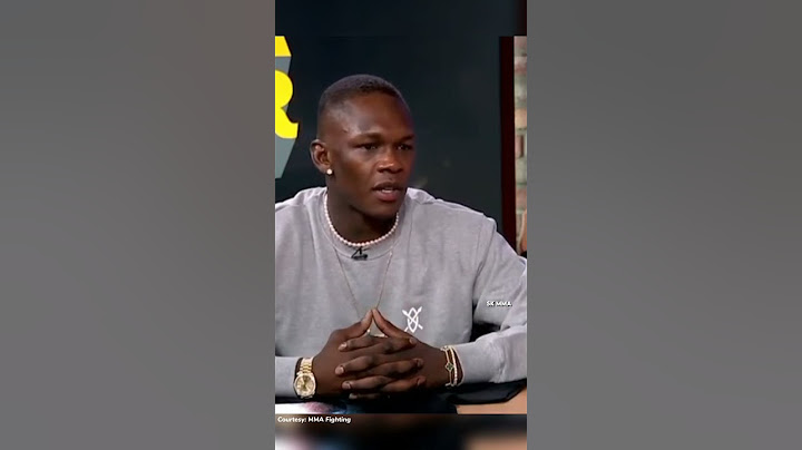 Israel adesanya on Jon jones