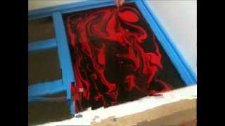 SWIRLING(Red & Black Custom Guitar)