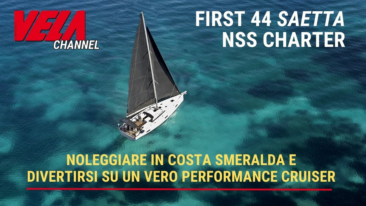 ⁣La vela divertente? A bordo del First 44 Saetta di NSS Charter a Cala dei Sardi. Comodi, ma veloci..