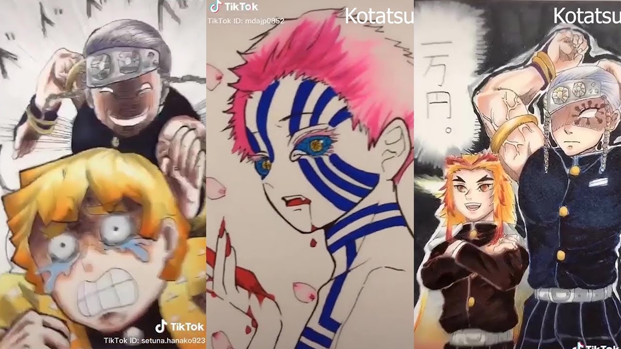 イラスト 鬼滅の刃 ティックトック絵  Demon slayer Tik Tok #10