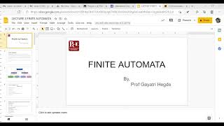 Automata Theory(AT/TCS)-Lecture 3 Finite Automata