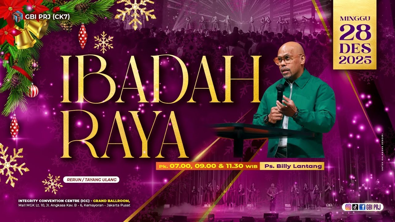 TUHAN SUMBER HIDUP KITA - Ps. Billy Lantang - Onsite I - III 28 Desember ‘25