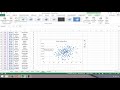 Estadística 1. Diagrama de dispersión en Excel (estadística bivariada)