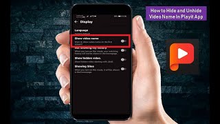 How to Hide and Unhide Video Name In Playit App screenshot 3