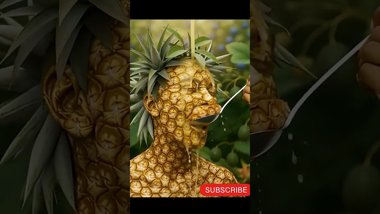 Feeding my pet🍍🥦 | Weird #ASMR#Short#mukbang #fruit#ai