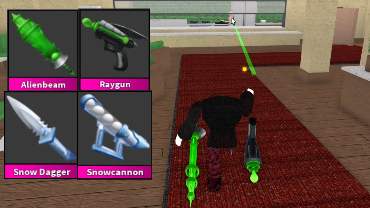 MM2 RAYGUN SET X SNOWCANNON SET MONTAGE (Murder Mystery 2)