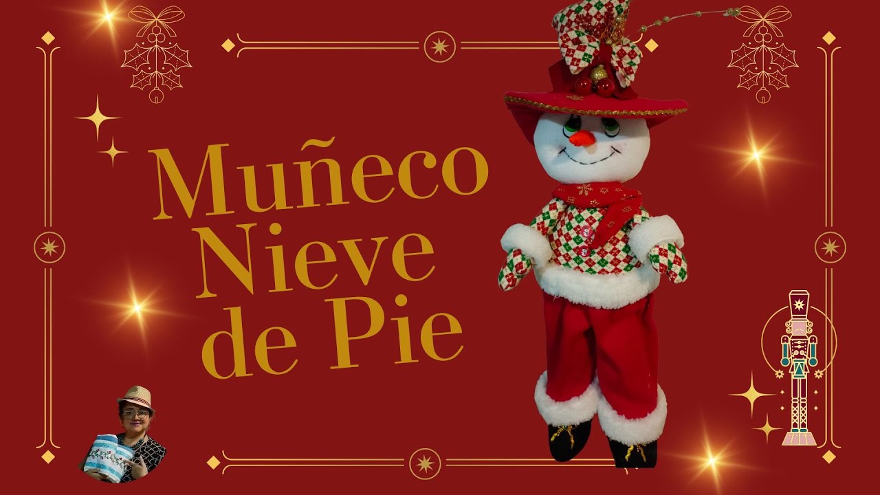 Muñeco de Nieve Pie Navideño 82cm de alto