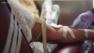 Mandeville holds blood drive for injured Jefferson firefighter