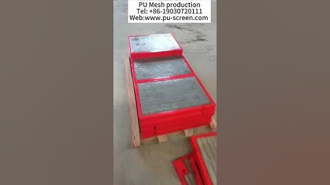 Polyurethane Mesh Dewatering Screen Panel  #pu mesh #dewatering mesh #screen mesh