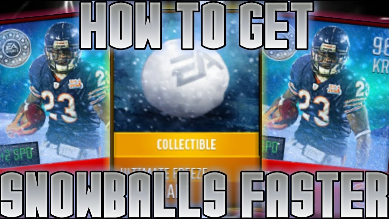 HOW TO GET SNOWBALLS FASTER! MADDEN MOBILE ULTIMATE FREEZE! MADDEN MOBILE 18! MADDEN MOBILE SNOWBALL
