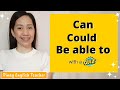 How to use can could and be able to grammar lesson  pinay english teacher