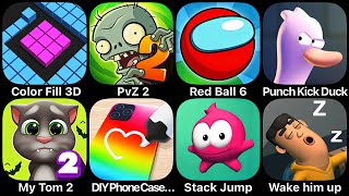 Color Fill 3D, PvZ 2, Red Ball 6, Punch Kick Duck, My Tom 2,  DiY Phone Case, Stack Jump, Wake Up screenshot 2