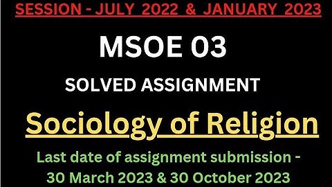 MSOE 03 Solved Assignment 2022-23 | MSOE 03 ignou Solved Assignment 2022-2023 | MSOE 03 PDF | MA