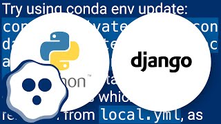 How to update an existing Conda environment with a .yml file