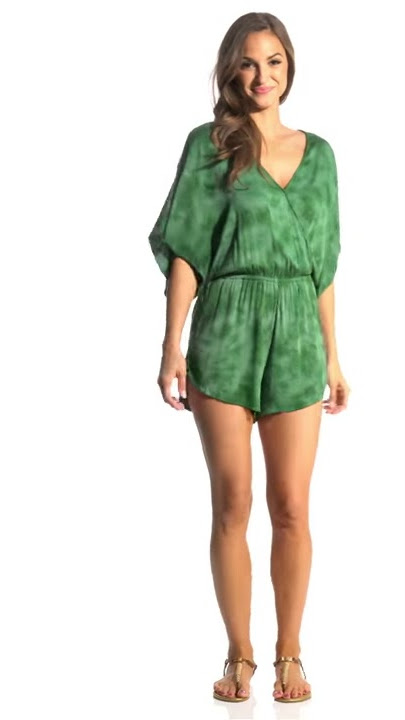Green Dragon Crystal Forest Eliza Romper | SwimOutlet.com