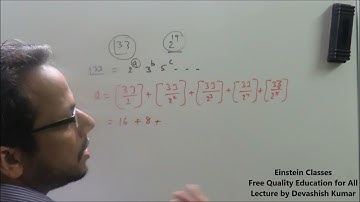 Number System (3)Advance Maths for IIT JEE(HINGLISH) (Division of 33!)By IITian