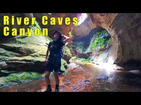River Caves Canyon - Newnes Plateau - Lithgow - Blue Mountains Canyoning - 4K