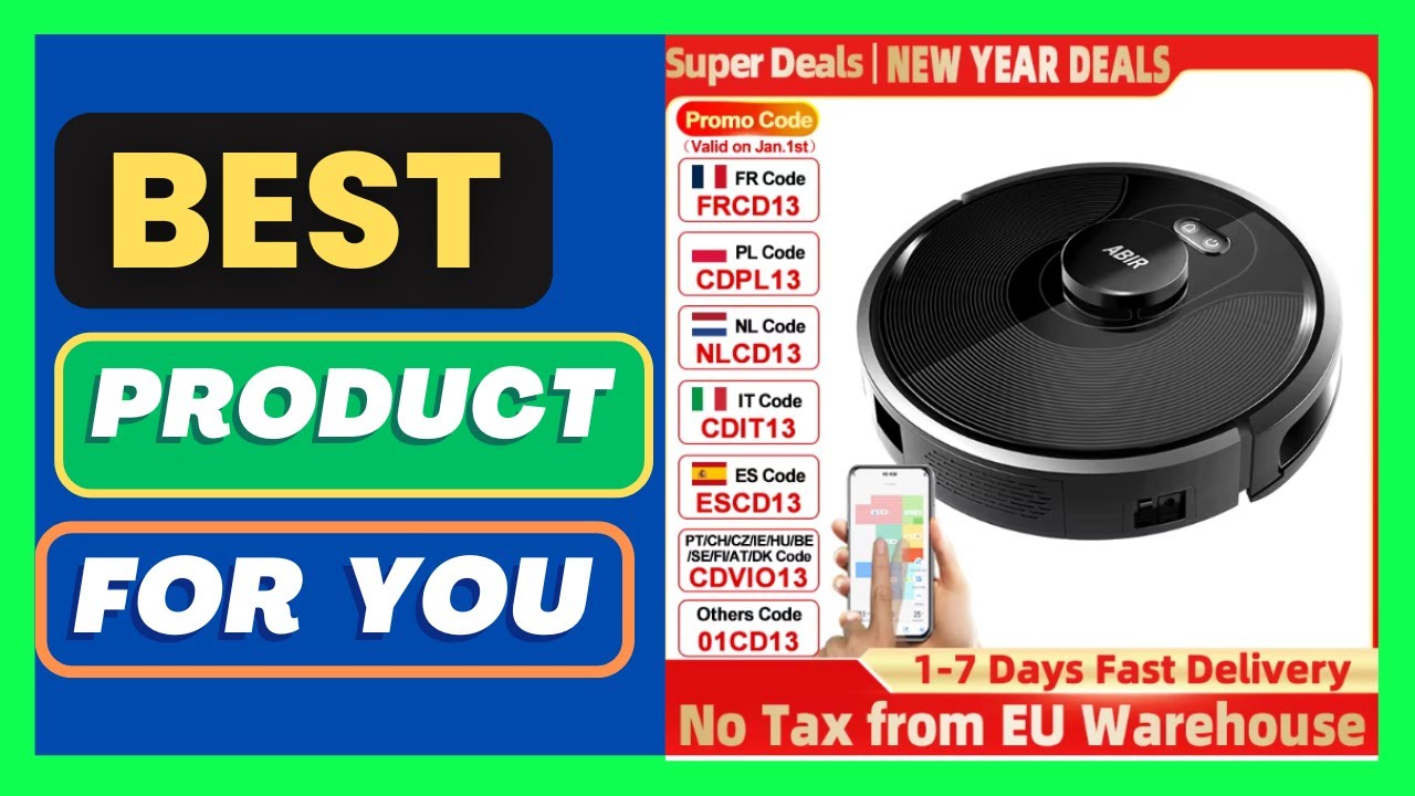 Robot Vacuum Cleaner ABIR X8,Laser Lidar,6500pa