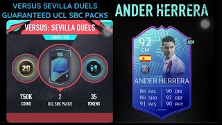 Versus Sevilla duels || guaranteed ucl Sbc packs || weekly objectives || pacybits 20