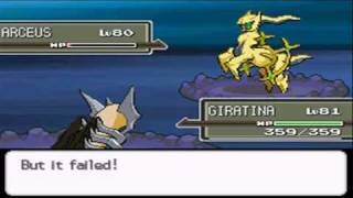 Pokemon Platinum - Catching Shiny Arceus Pokeball