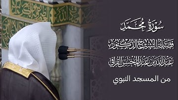 سورة محمد ﷺ | المصحف المرتل لفضيلة الشيخ د.#عبدالله_القرافي من #المسجد_النبوي 