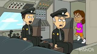 Caillou and dora commits 9/11 at North pole #goanimate #caillougetsgrounded #doragetsgrounded