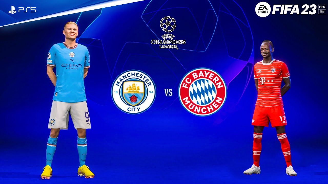 FIFA 23 - Manchester City vs Bayern Munich - UEFA Champions League Quarter Final | 4k Gameplay