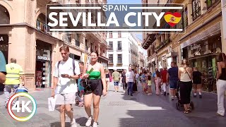 Amazing Sevilla in Spain 2023  Summer City Walking Tour in 4K 60FPS