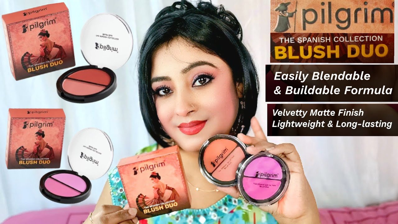 Pilgrim 2-IN-1 Blush Duo/ Pigmented Long-lasting Buildable & Blendable 