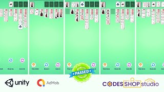 Solitaire Card Game #cards #poker #games #unitysourcecode #solitairecardgame #solitaire screenshot 2