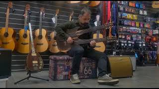 Double Neck Double Side Fretted & Fretless Guitar