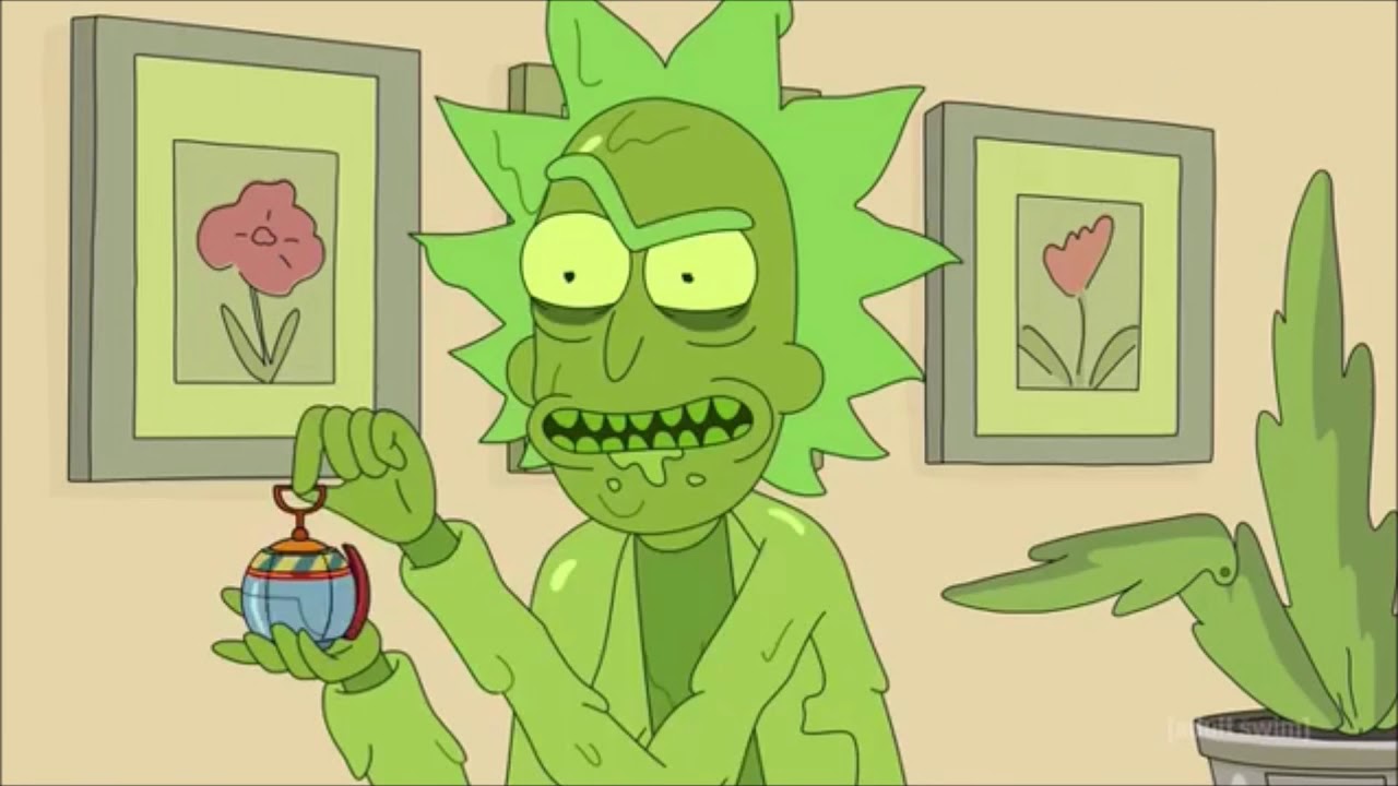 Toxic Rick And Morty Wallpaper