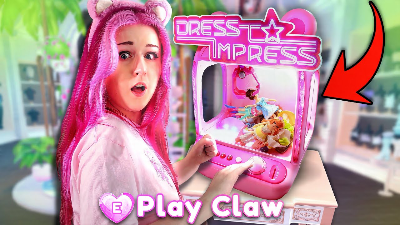I Built A CLAW MACHINE For DRESS TO IMPRESS Mystery Dolls BUT w/ A TWIST… (ROBLOX Challenge)