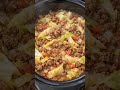 Slow Cooker Cabbage and Ground Beef 🍲🥬