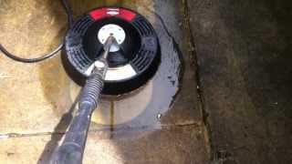 Rotating power-washer attachment