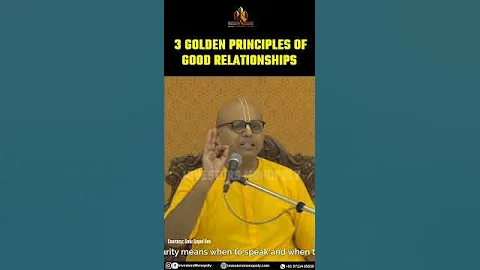 3 golden principles of good relationship @GaurGopalDas #relationshipadvice #maturity #patience - DayDayNews