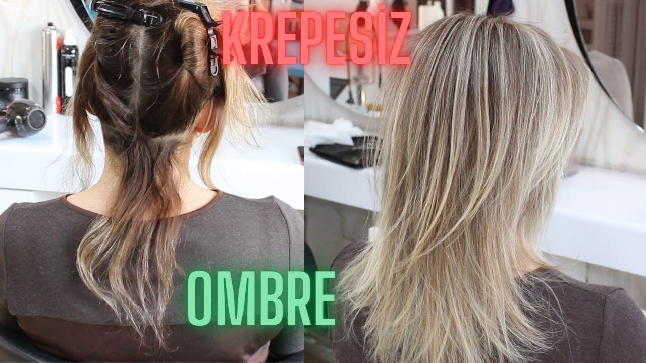 krepesiz ombre  /  doğal geçişler   /  cila işlemi   (AİRTOUCH)