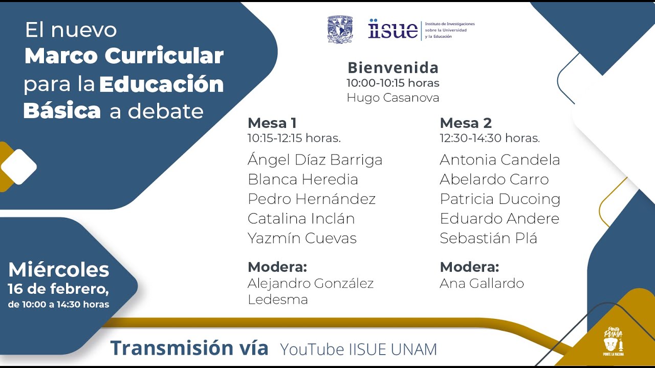 El nuevo marco curricular para la educación básica a debate - YouTube