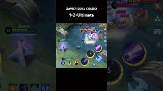 Xavier Tutorial Skill Combo High Damage 💪 #mlbb #mobilelegends #shorts