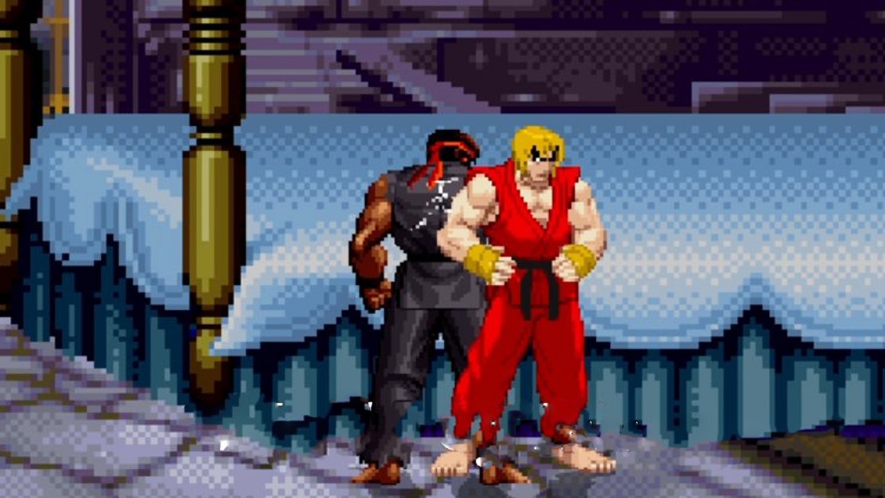 Street Fighter Mugens ] Dark Light Ken Vs Ryu Hell - YouTube