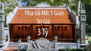 Nhà gỗ mít 3 gian trên tầng 2 tại Hải Phòng | #nhagomit3gian #nhagomit