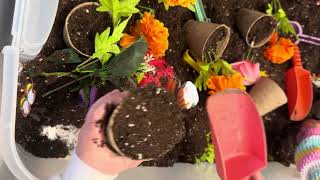 Spring Garden Sensory Bin